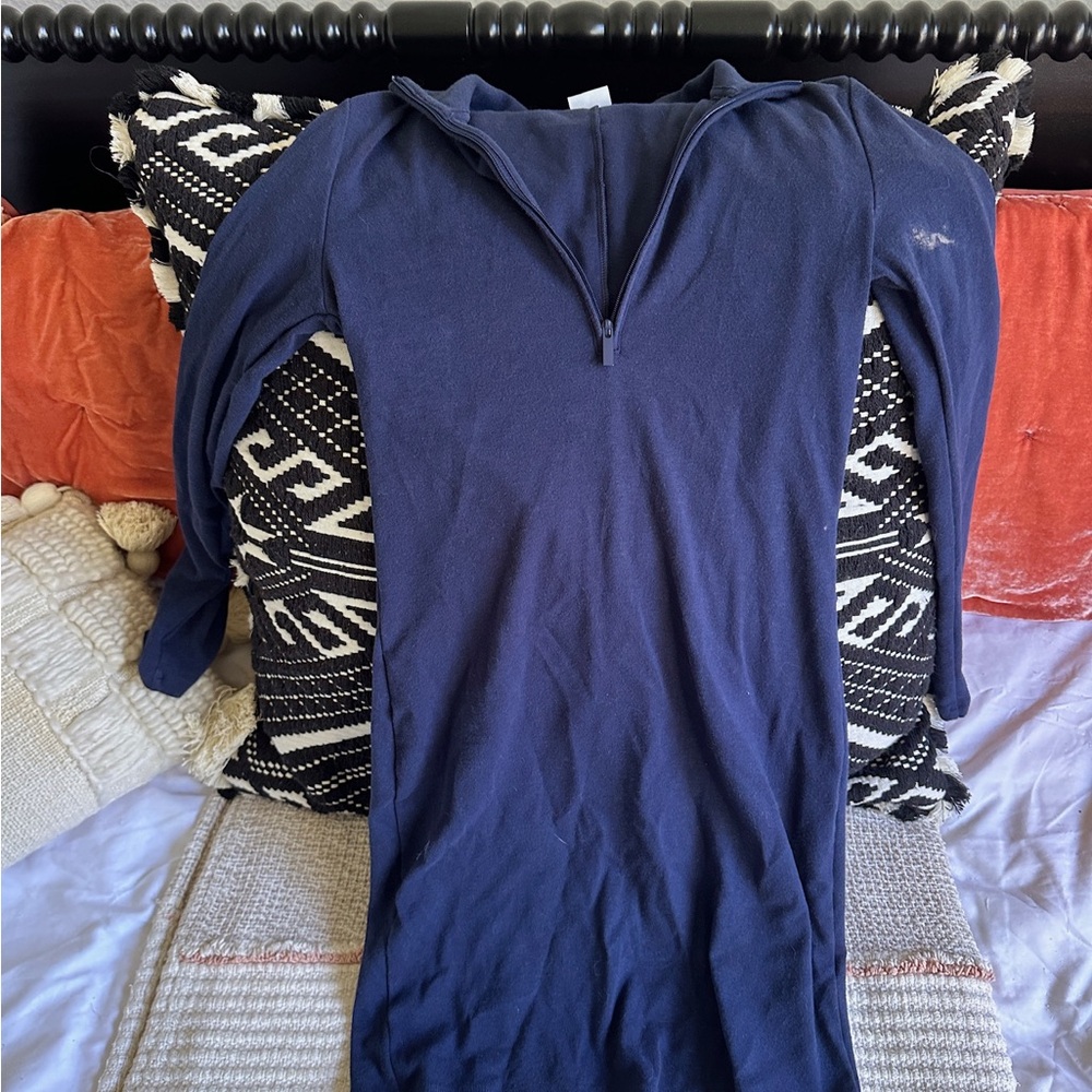 Sunday Best Aritzia Navy Long Sleeve Dress